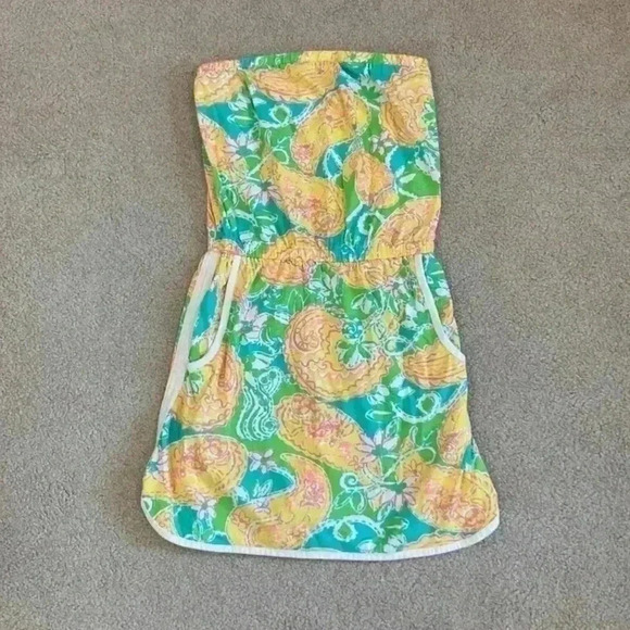 Lilly Pulitzer's Pop goes the lemur print Lucy romper - Picture 1 of 8